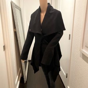 Black George asymmetrical jacket